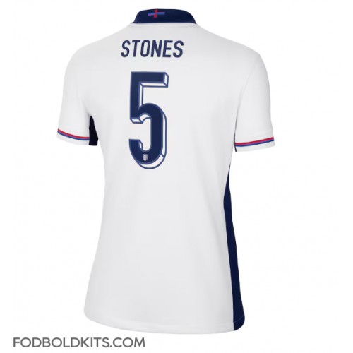 England John Stones #5 Hjemmebanetrøje Dame EM 2024 Kortærmet